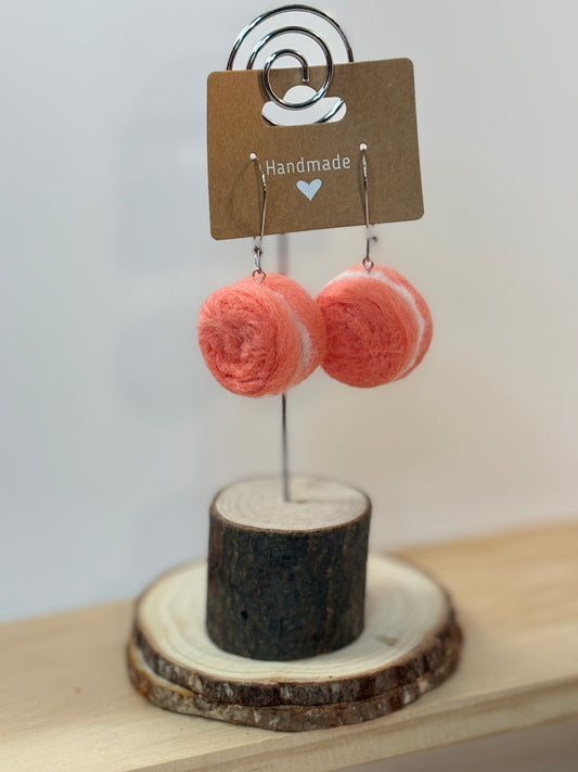 Whimsical Macaron Earrings | Sweet patisserie earrings - 6 colors - 1" diameter (approx.)