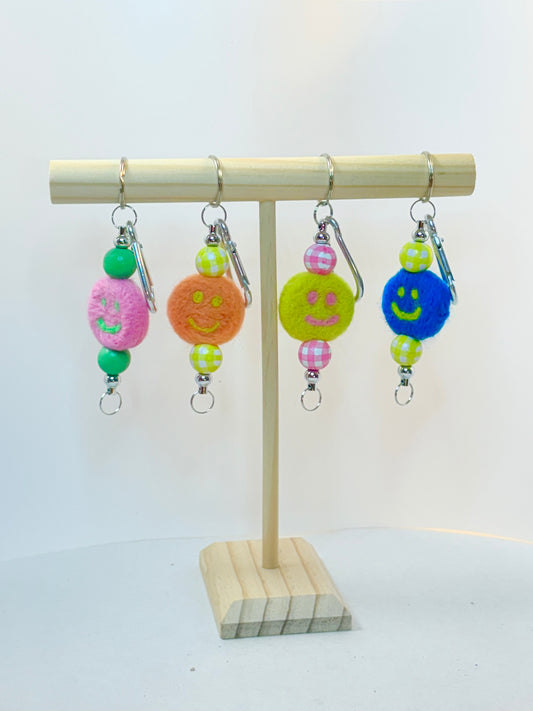 Happy is the Bag Charm | Simple cute gift - 4 variations - Kid approved - 5.5" long