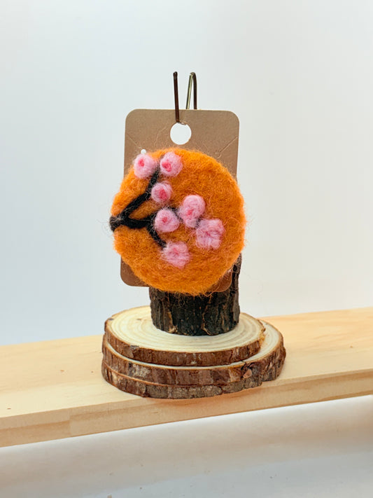 Pretty Little Pins | One-of-a-kind brooches - fun floral designs - Needle-felted - 2"-3" diameters